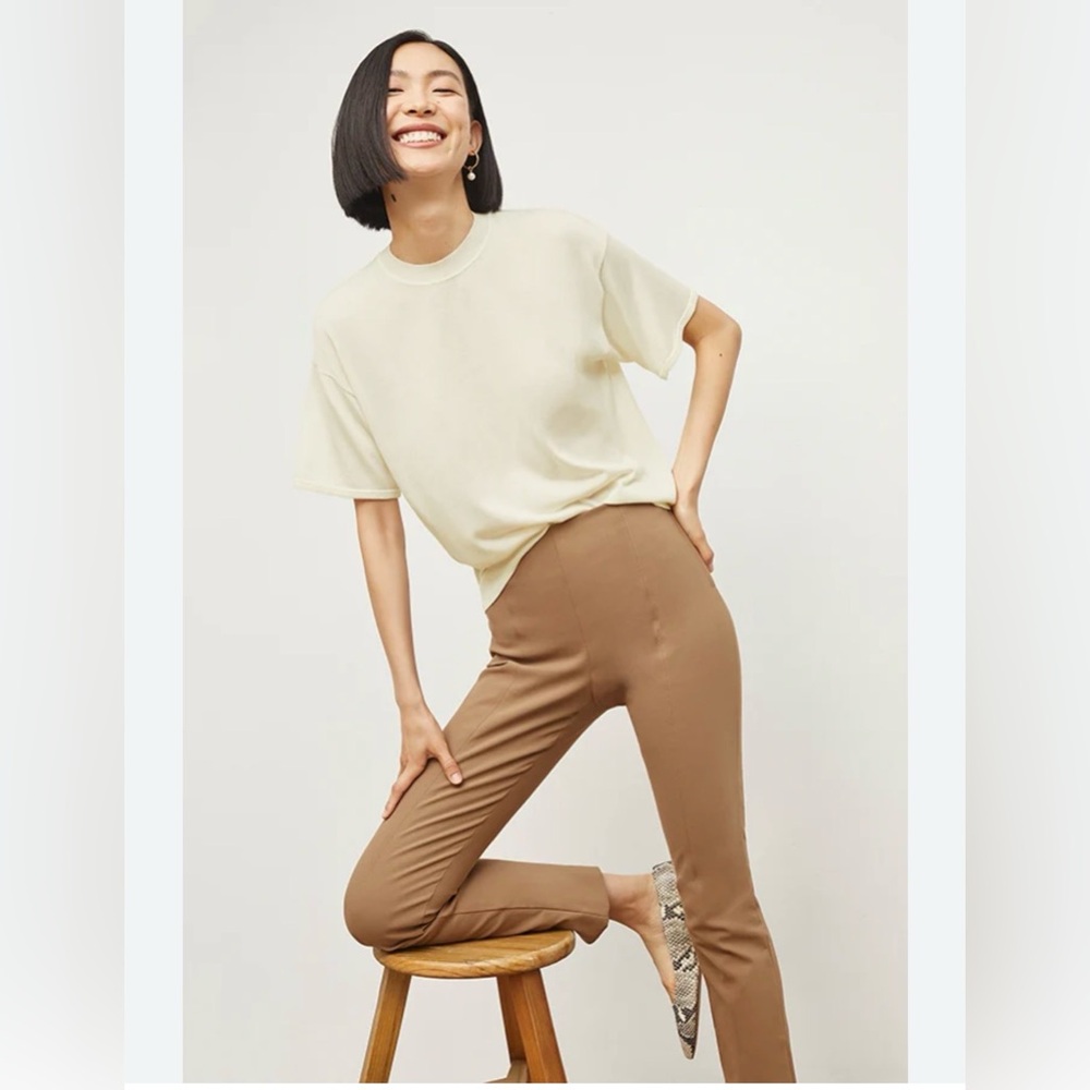 M.M. Lafleur womens cigarette Brown Pants size 4
